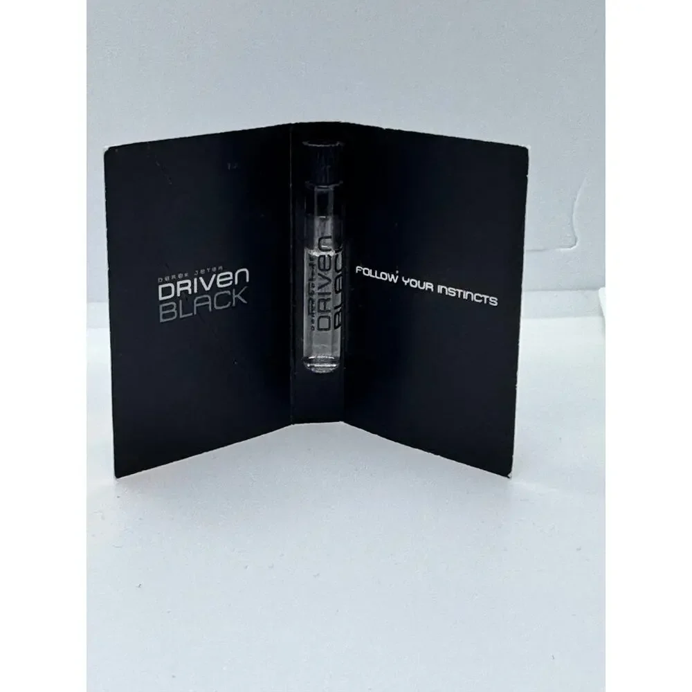Avon Men's Fragrance lot vial on cards, Driven‎ Black, Derek Jeter, RARE! Travel